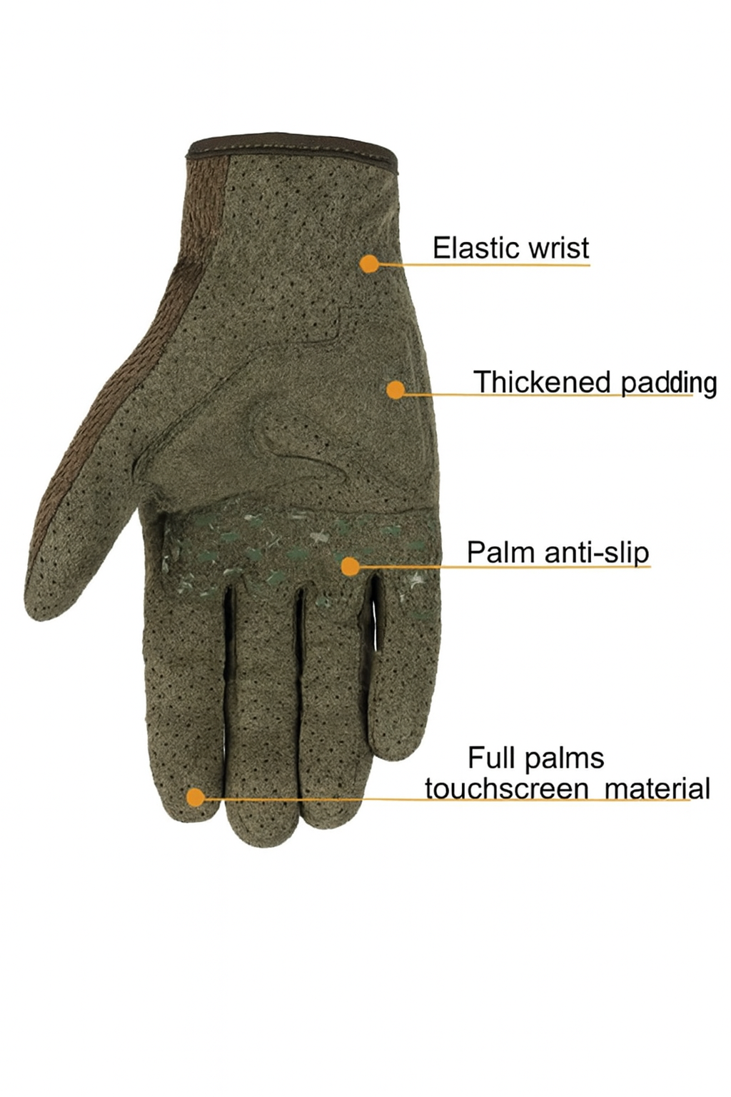 Tactical Touchscreen Shooting Gloves Breathable & Protective TES0004