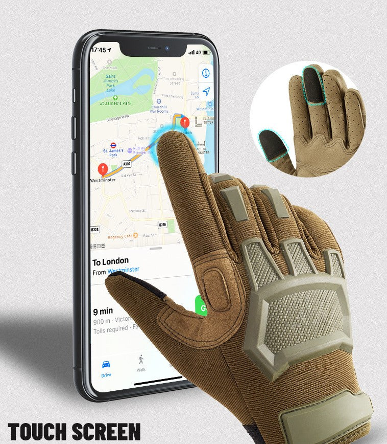 Full Finger Tactical Gloves with Touchscreen & Impact Protection　TES0003